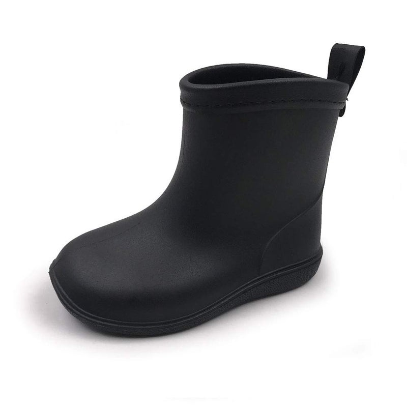 Amoji Boy's Rain Boots Toddler Rainboots For Kid's Rubber Shoes Girl's Waterproof Wellies Children Garden Boots Zapatos Lluvia NiÃ±o Size Black 5-5.5 Toddler - Image 1